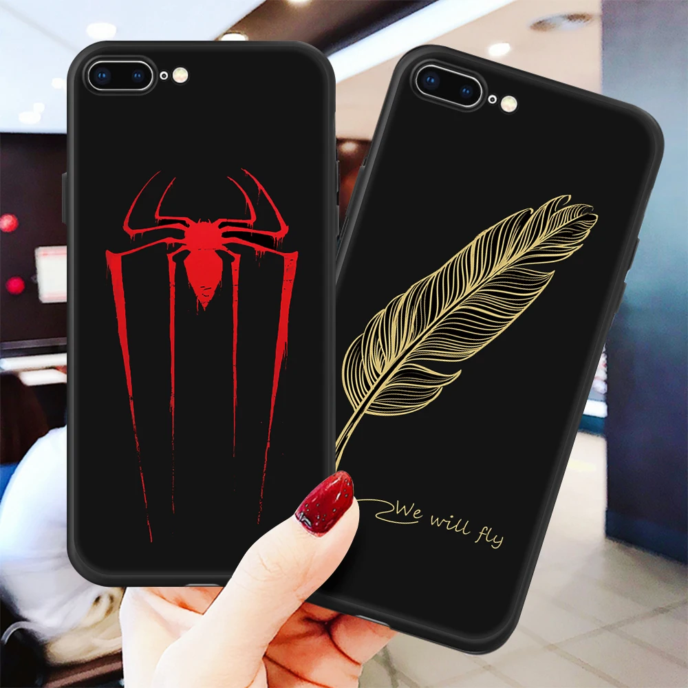 Мягкий силиконовый чехол из ТПУ с узором для iPhone 7 6s X 8 6 Plus 11 pro Max Love Heart принтом XR XS