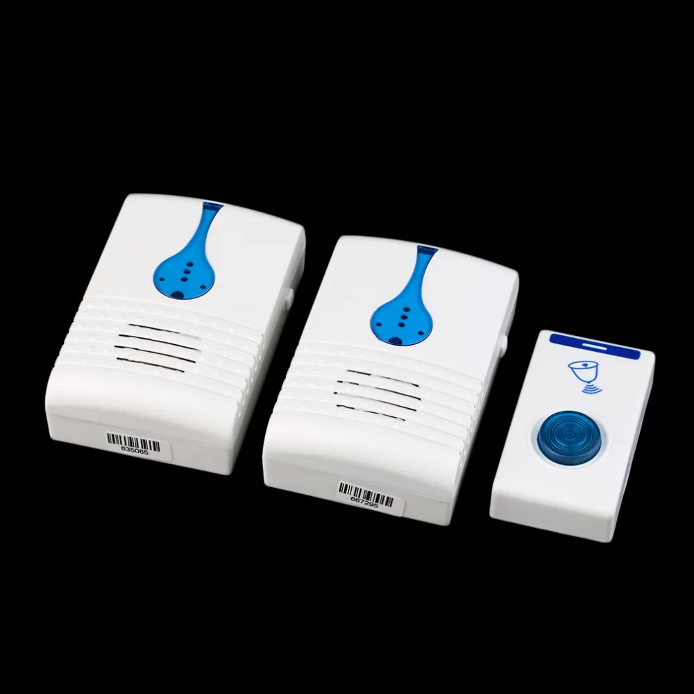 Домашний строительный беспроводной цифровой мигающий светильник дверной звонок