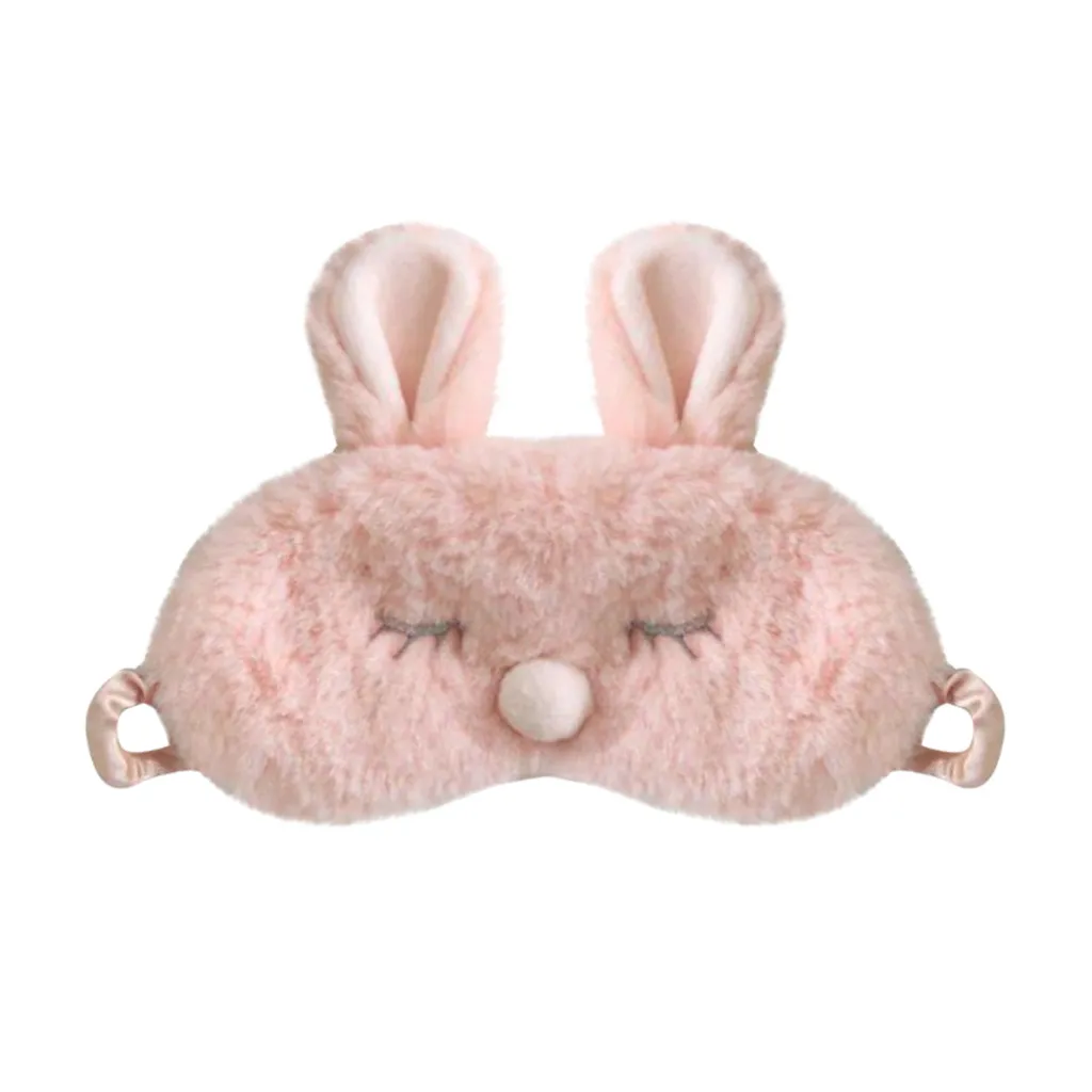 Новый Рождественский олень милый животный глаз плюшевая ткань маска для сна