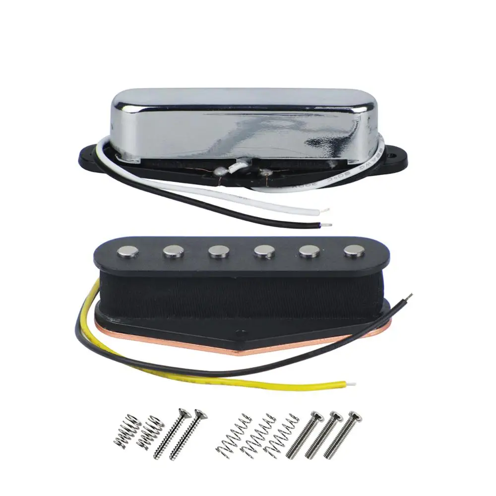 FLEOR Tele Pickup Set Alnico 5 для электрогитары сингл катушка звукосниматель мостовой & Neck V
