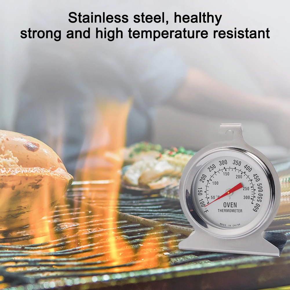 

2021 New Classic Oven Food Meat Thermometer 60F~600F/20C~300C Large Dial Stainless Steel Thermometer for Oven Grill Smoker