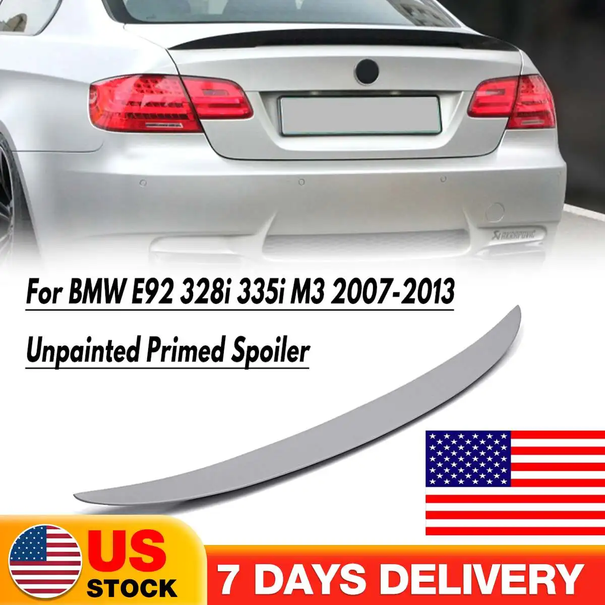 

Задний спойлер для BMW E92 Coupe 328i 335i M3 2Dr 2007-2013 E92