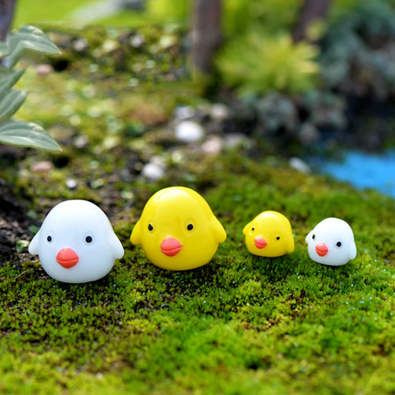 

10 шт. миниатюрные фигурки цыпленок сад Миниатюрные микро пейзаж DIY милый орнамент миниатюрные DIY домашний декор для сада