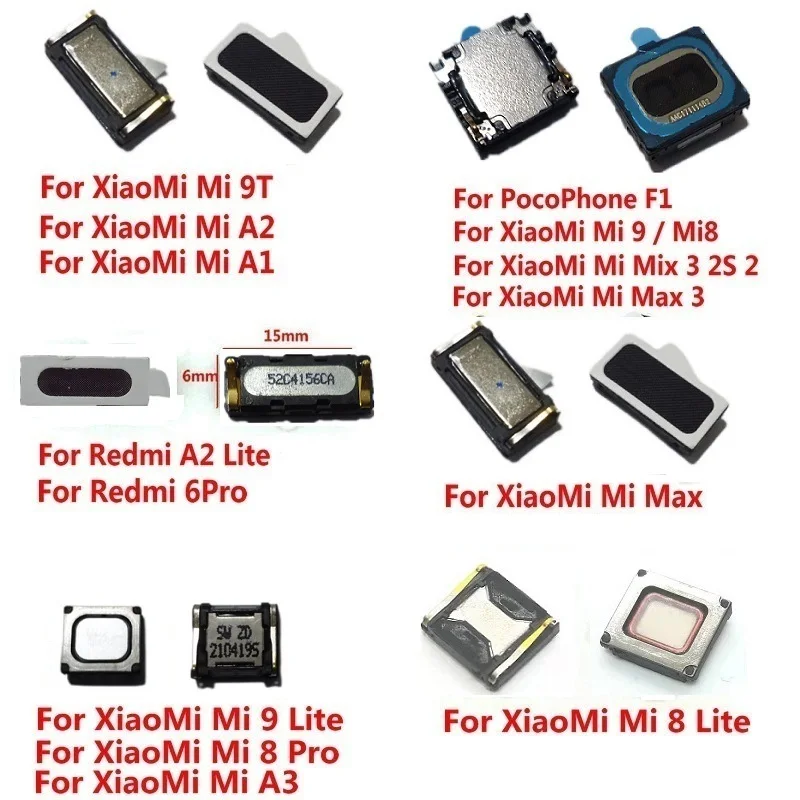 

Новые Встроенные наушники-вкладыши, динамик для Xiaomi Mi PocoPhone F1 Mi 9 9T 8 Pro SE Max 2 3 Mix 2S A3 A1 A2 Lite