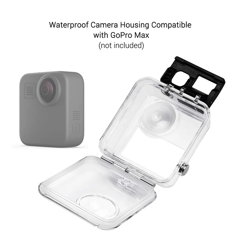 Дешево Водонепроницаемый чехол Andoer для экшн-камеры GoPro Max, прозрачный защитный чехол для подводной съемки до 40 м