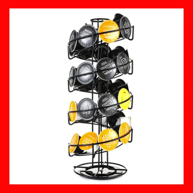 Держатель для кофейных капсул спиральная стойка вращающаяся на 360 градусов