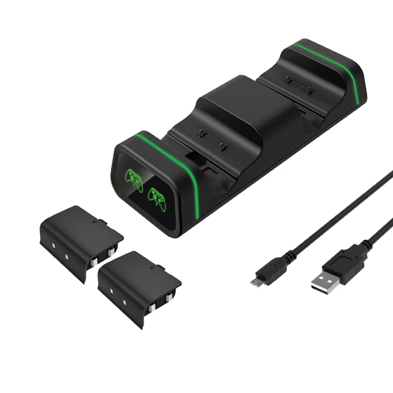 HOT!Controller Charger Dock Dual Charging Station for Xbox One/Slim/Elite Controller with 2X800MAh Rechargeable Battery Packs. | Бытовая