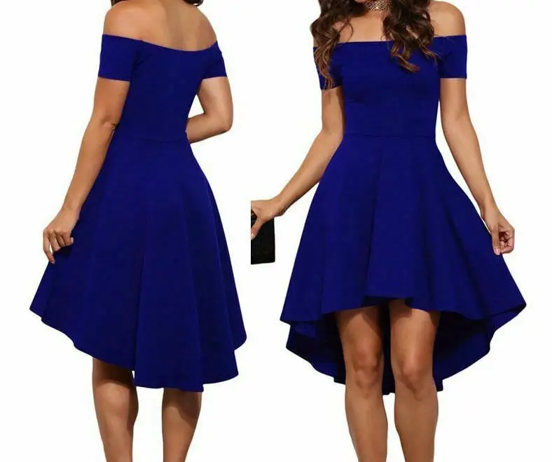 Женское короткое вечернее платье черное красное синее|Женские платья| |