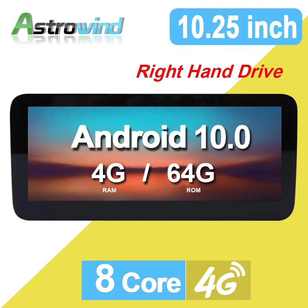 RHD 10 25 ”Android 0 Автомобильная навигационная система GPS радио плеер Медиа стерео для