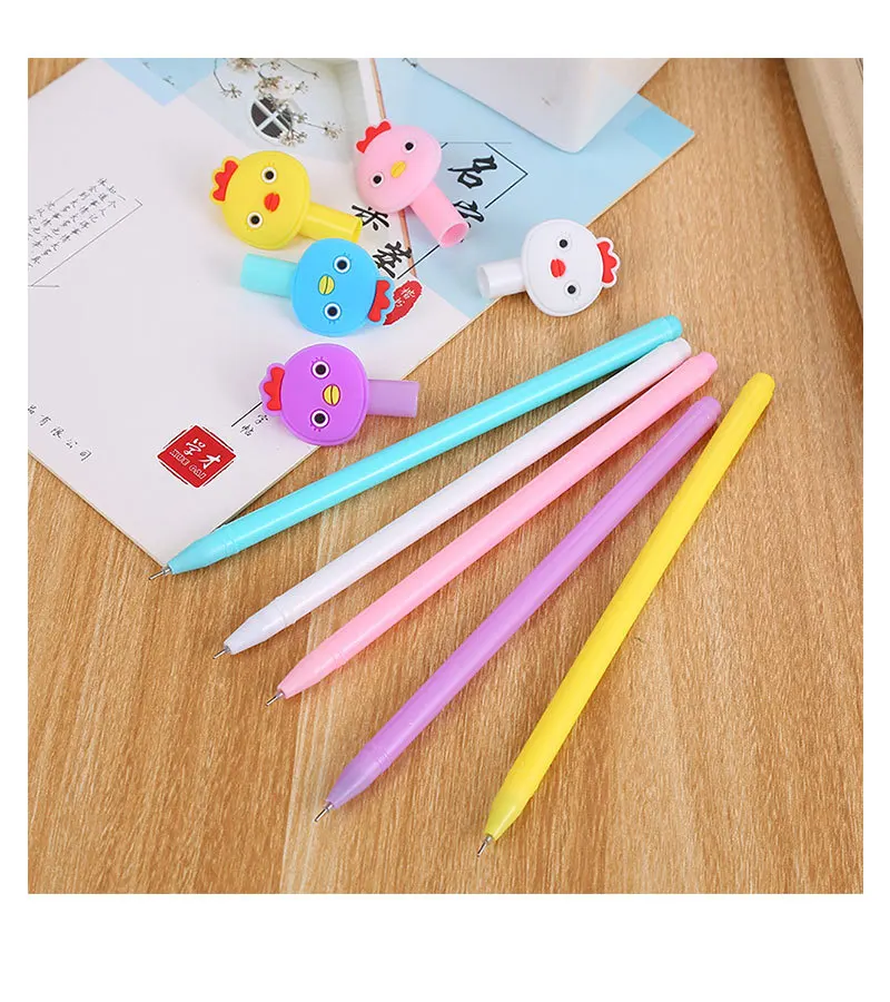 20PCs Creative Student Cartoon Neutral Pen Office Cute Gel Pens Set for Kids Girls Gift School Office Supplies Korean Stationery