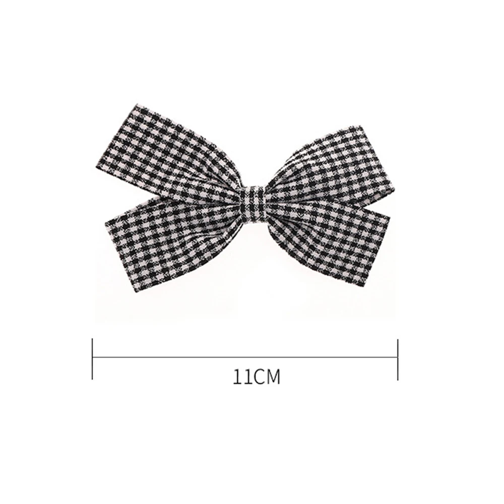 

Sweet Cute Plaid Bow Hair Clip Lovely Girls Women Fashion Simple Barrettes Japanese Hairpin Headwear Fashion Hair Accessories