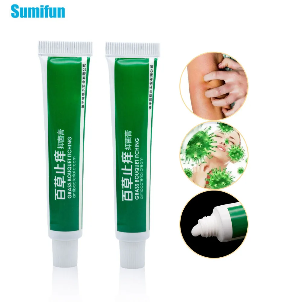 1pcs Skin Psoriasis Cream Treatment Dermatitis Eczema Anti-itching Antibacterial Ointment Pain Relief Medical Plasters Care |