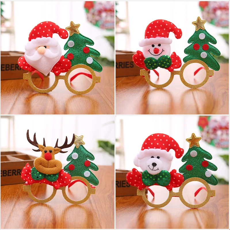 

2020 Christmas Party Glasses Santa Snowman Adult Kid Gift Favors Christmas Decoration Christmas Decorations For Home