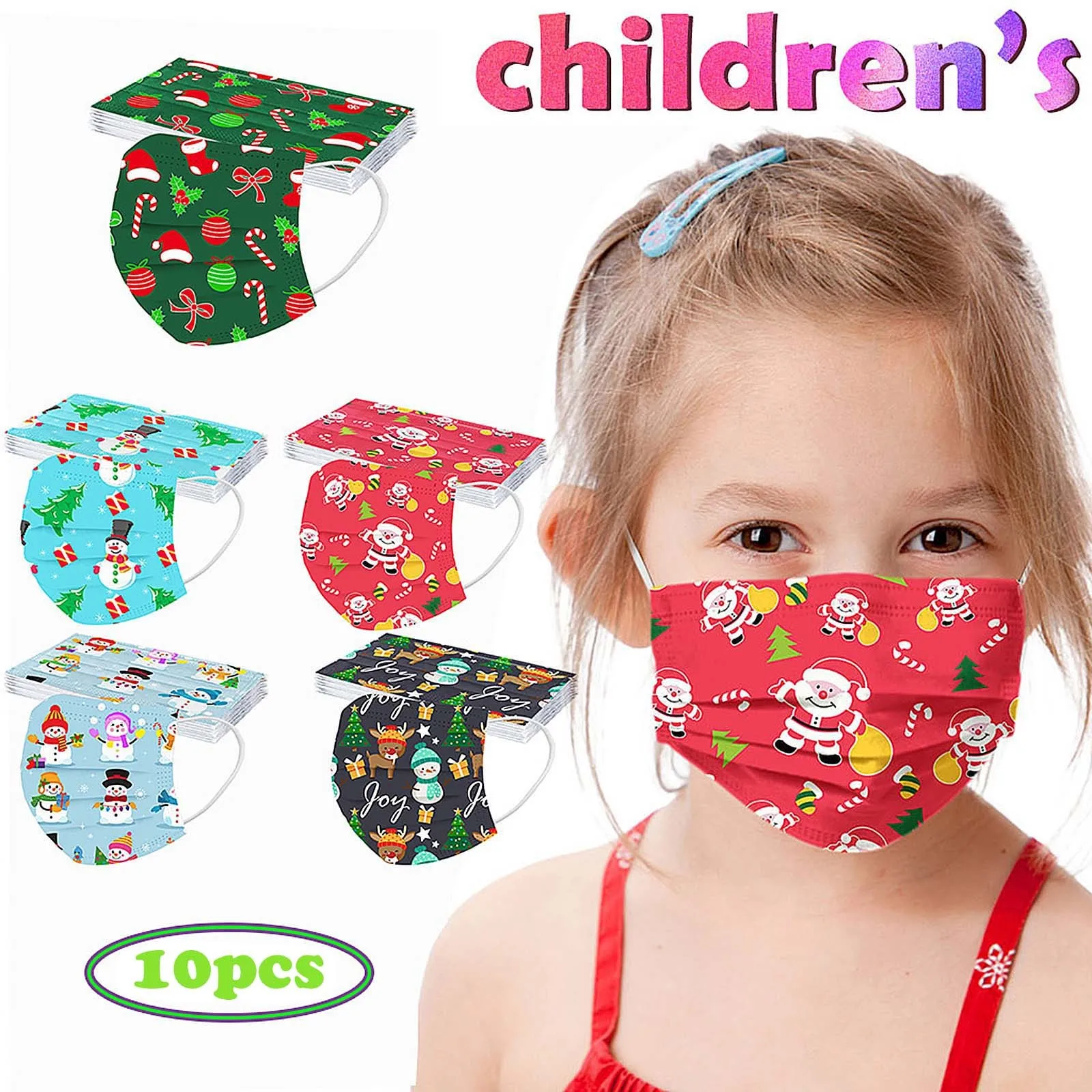 10 шт. одноразовые маски для лица с принтом|Маски вечеринки| |