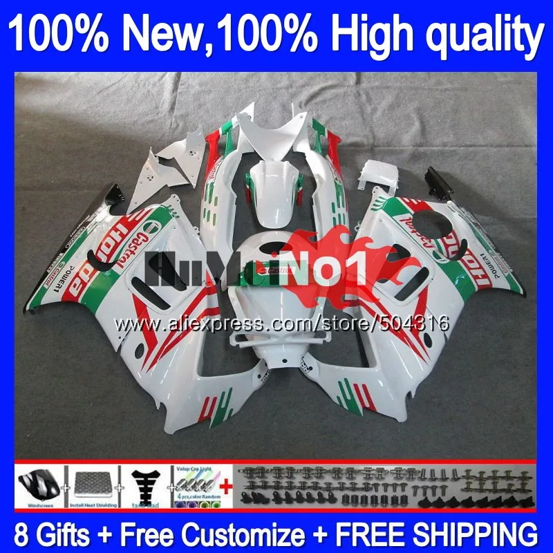 

Body+Tank For HONDA CBR 600F3 CC CBR600FS 1997 1998 Green White 3MC.141 CBR600 F3 FS 600CC 600 F3 97-98 CBR600F3 97 98 Fairings