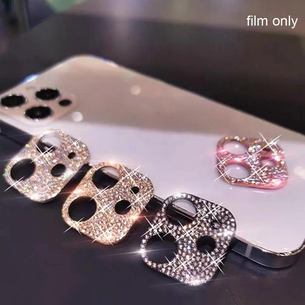 Полная защита объектива камеры для iPhone13 Водонепроницаемая вспышка Алмазная