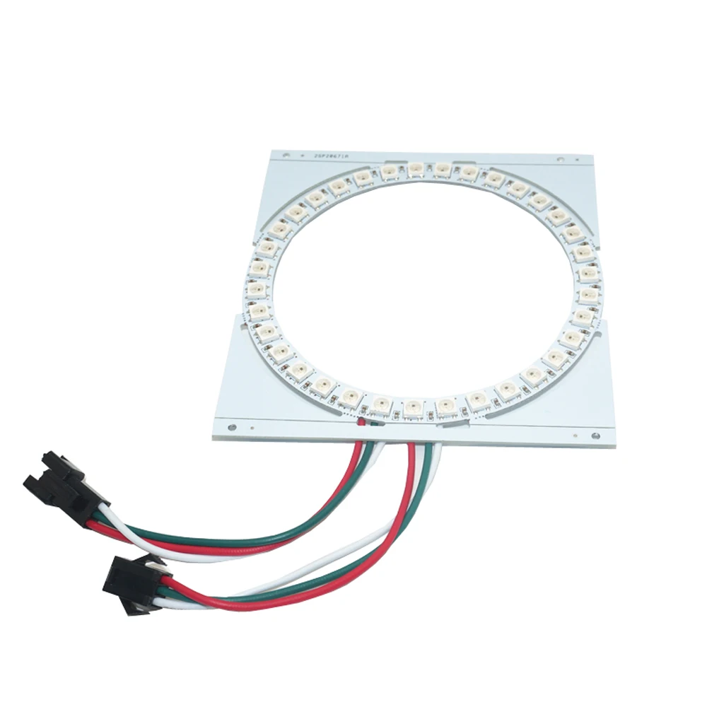 Светодиодная Пиксельная лампа ws2812b SMD5050 5 в постоянного тока 16/24/35/45 светодиодов