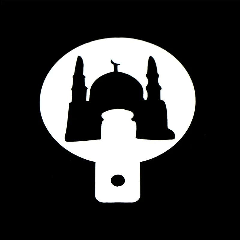 

6pcs/set Ramadan Eid Mubarak lamp Design Coffee Stencils Cake Template Tool