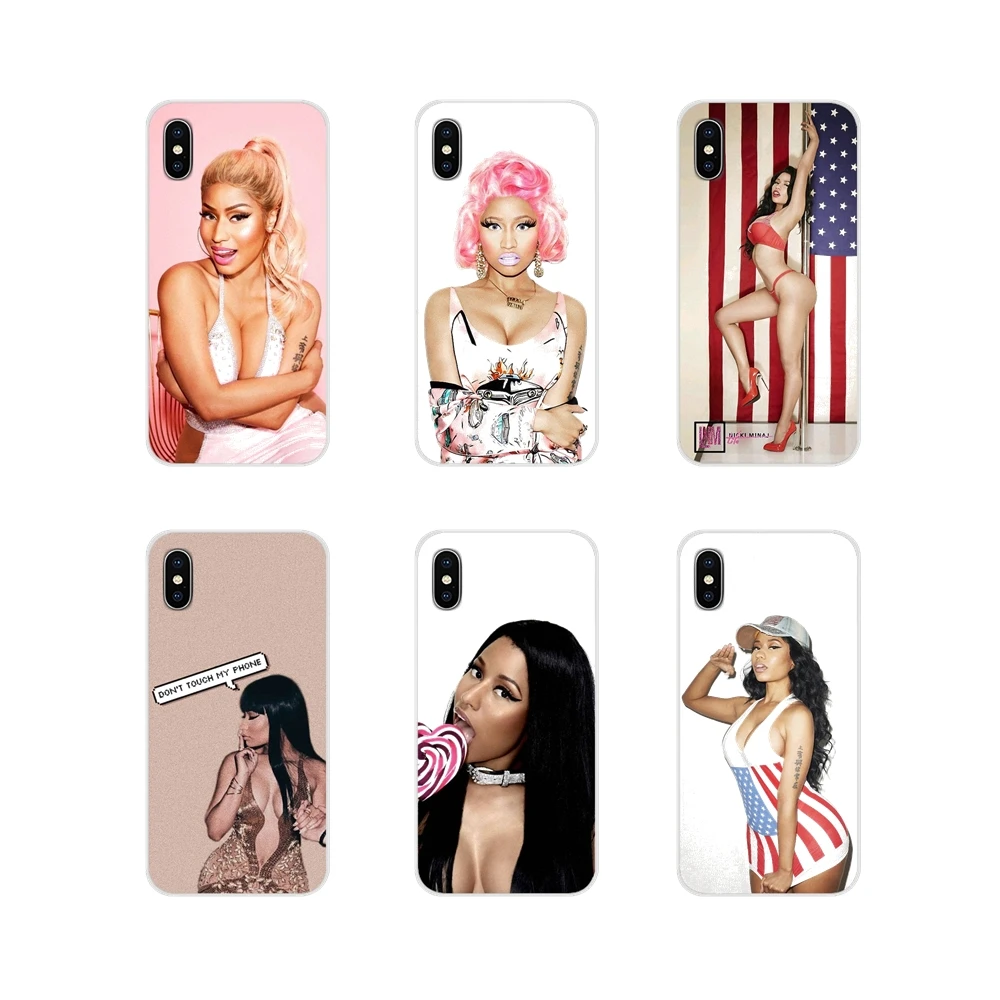 For Apple iPhone X XR XS 11Pro MAX 4S 5S 5C SE 6S 7 8 Plus ipod touch 5 6 Transparent Soft Cover Nicki Minaj On Sale Luxury Cool | Мобильные