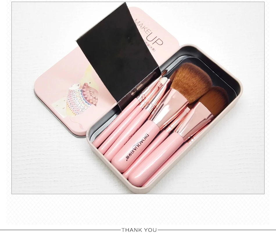 7pcs/set Makeup Brush Set Lip Foundation Don't Eat Powder Beauty Make-up Tools Eyeshadow | Макияж