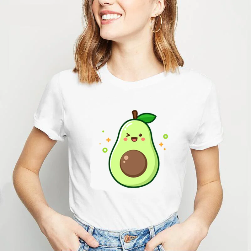 

Футболка женская с коротким рукавом, летняя Свободная Повседневная футболка с рисунком в стиле Харадзюку