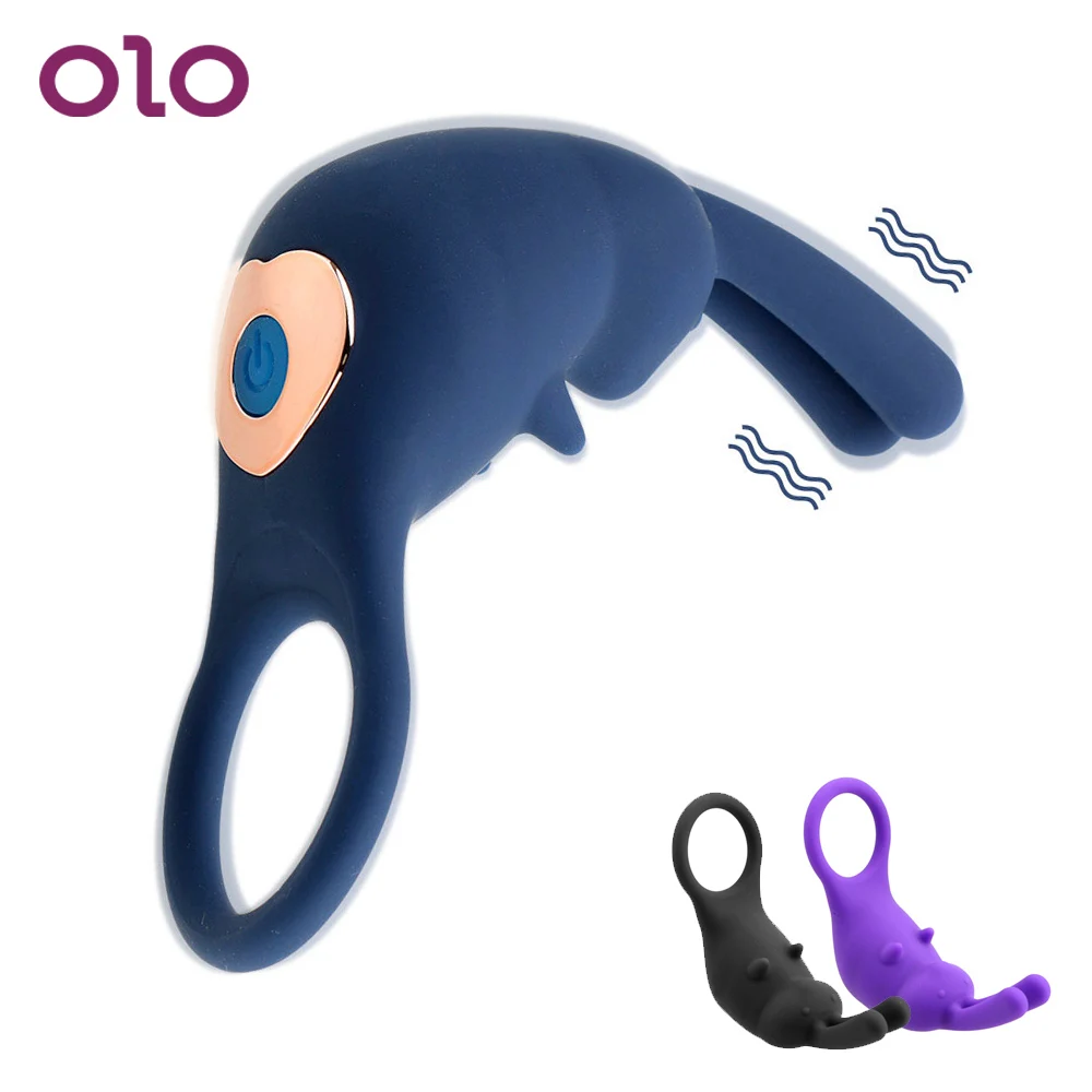OLO10 скоростной вибратор кольца на член устройство для задержки эякуляции