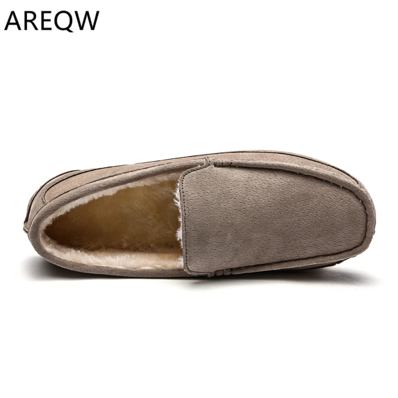 Высококачественная Мужская обувь из вельветовой кожи сезон осень-зима Мягкие