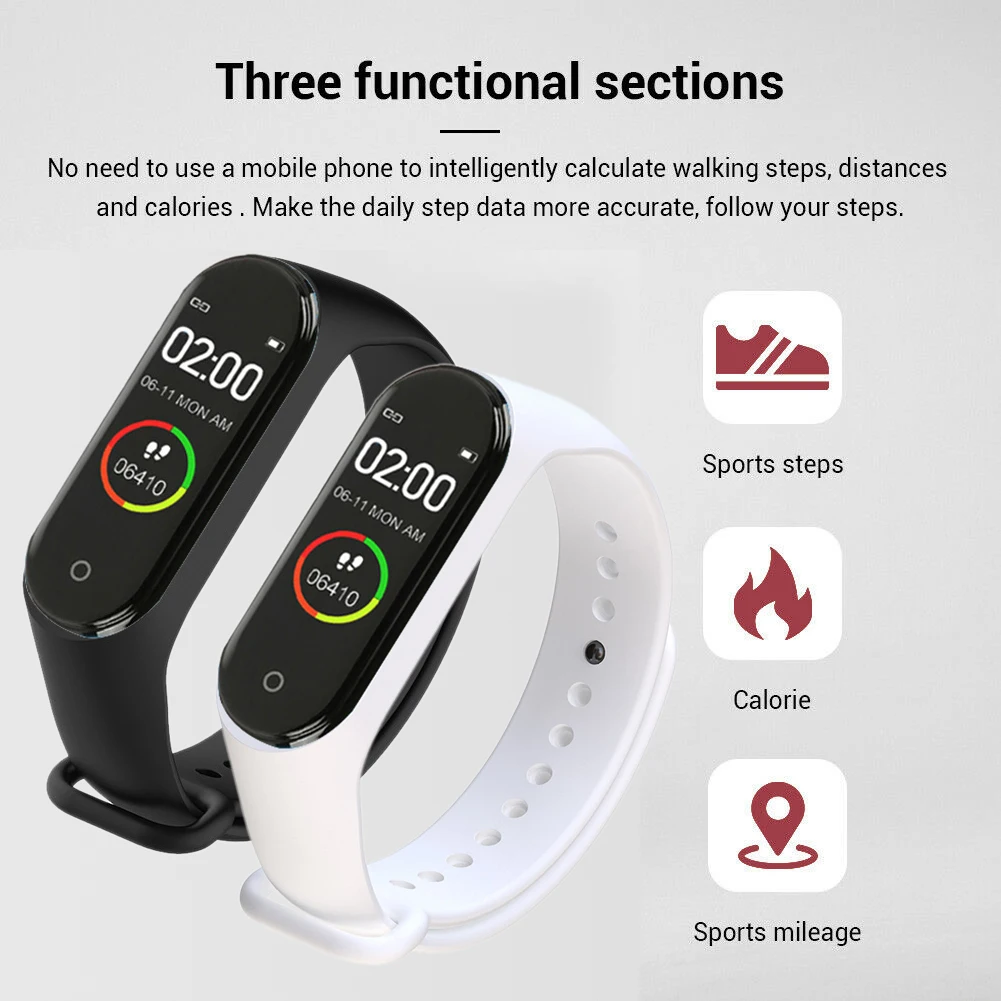 Умные наручные браслеты для женщин мужчин детей монитор сердечного ритма