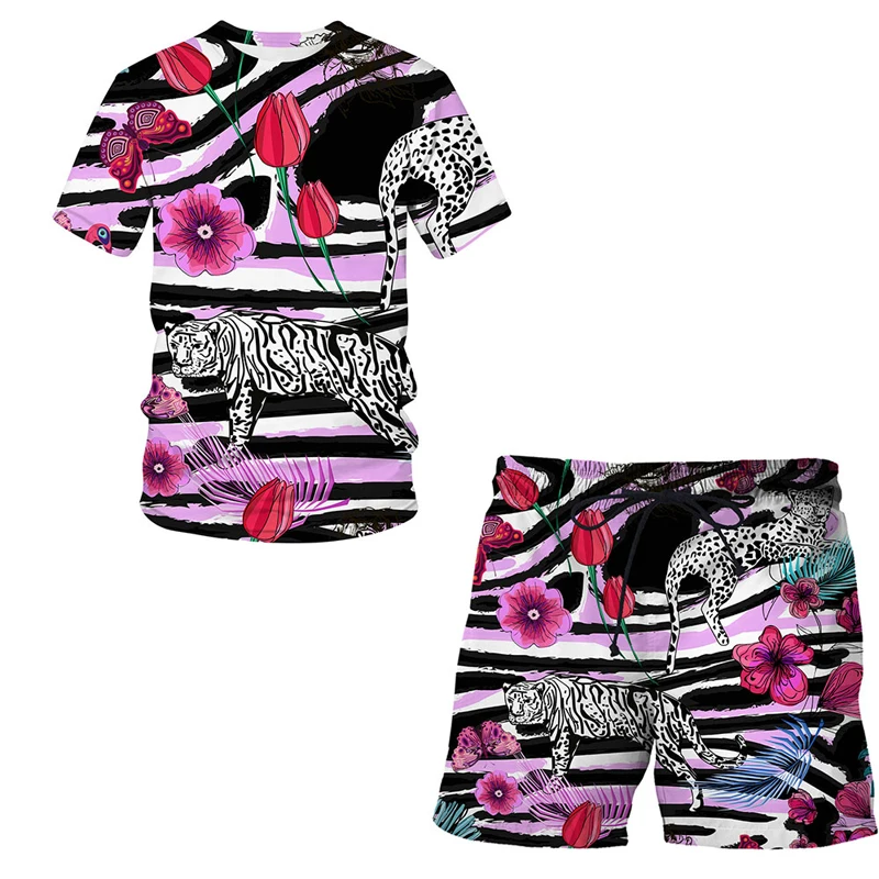 Костюм спортивный мужской из футболки с коротким рукавом и шортов | Мужская