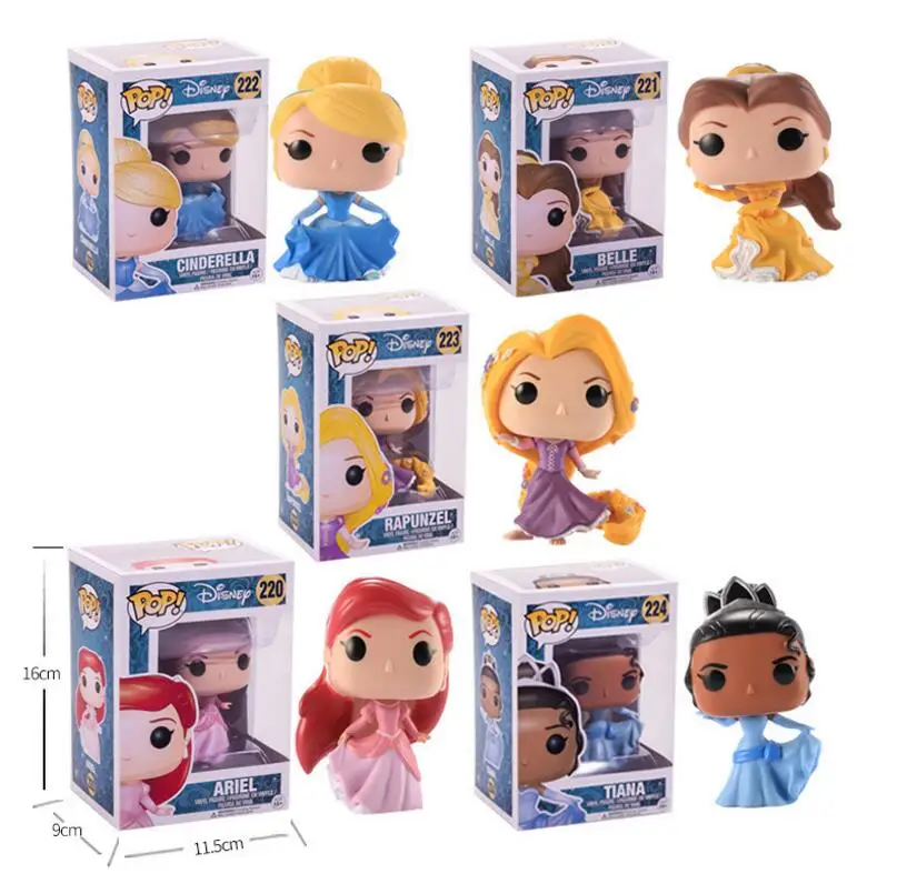 Фигурки героев мультфильмов Funko Принцесса Ариэль Белль Белоснежка Эльза
