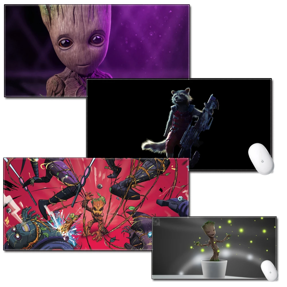 

Большой игровой коврик с героями мультфильмов, 40x80 см, 30x60 см, водонепроницаемый многоразмерный Настольный коврик из натурального каучука, С...