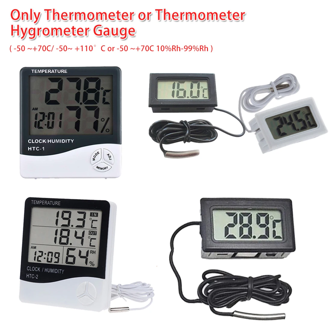 Датчик температуры и влажности для помещений улицы измеритель цифровой