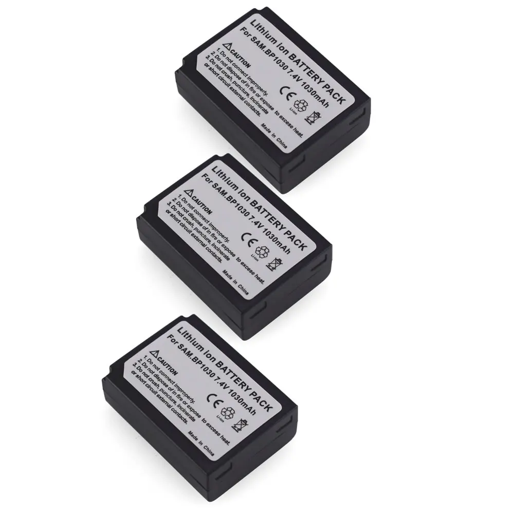 3X BP 1030 батарея для Samsung NX200 NX210 NX300 NX300M NX310 NX500 NX1000 NX1100 NX2000 NX2020|Цифровые аккумуляторы|