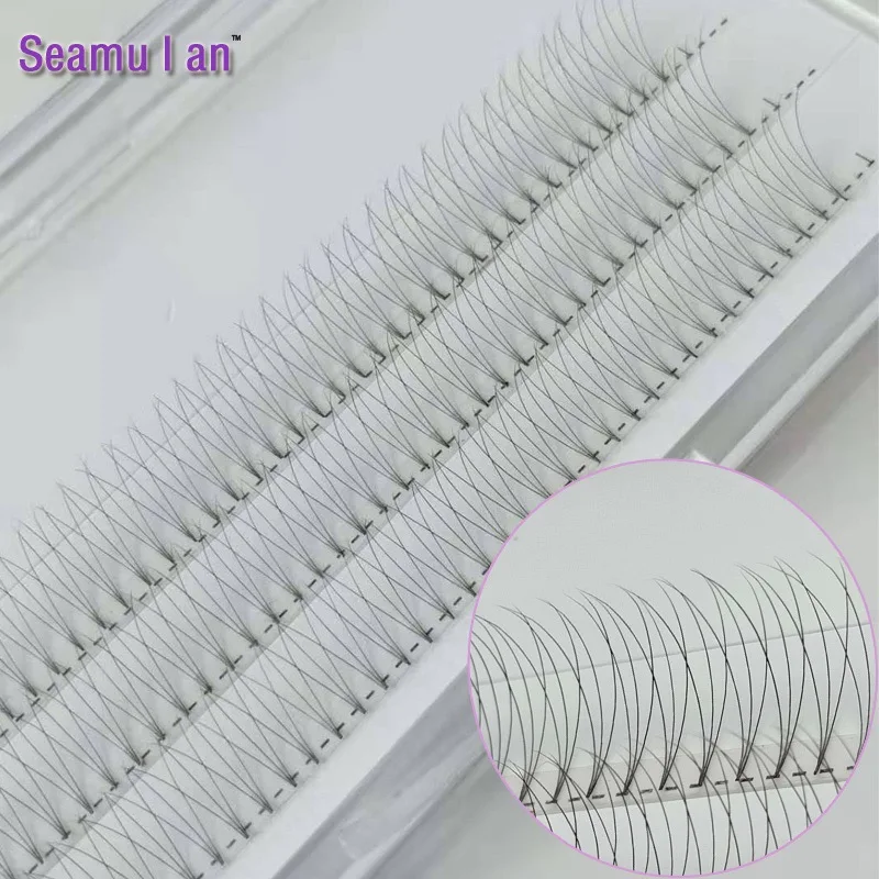 Seamulan ресницы для наращивания, 3D быстрая посадка ложных ресниц, трехмерные открытые Цветочные волосы, легкие накладные ресницы