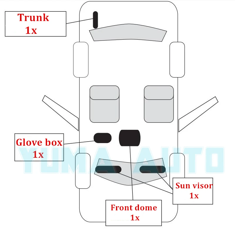 5 кратный автомобильный фсветильник рь для чтения карты 1998 2010 VW новый купол bettles