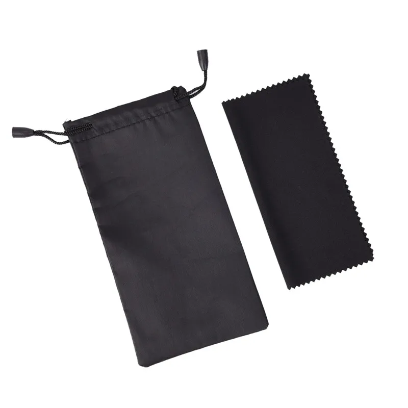 

1 Set Black Microfiber Sunglasses eyewear Pouch Spectacle Glass Cloth Bag Pouch custom glasses pouch