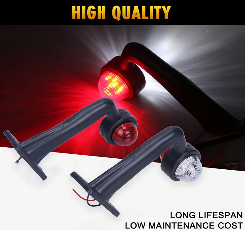 12 В Led локоть грузовик боковой габаритный фонарь снаружи авто лампа контур