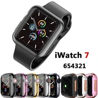 osrui for apple watch 7 case 41mm 45mm 44mm 40mm 42mm 38mm accessories full tpu bumper protector cover for iwatch series 4 5 6