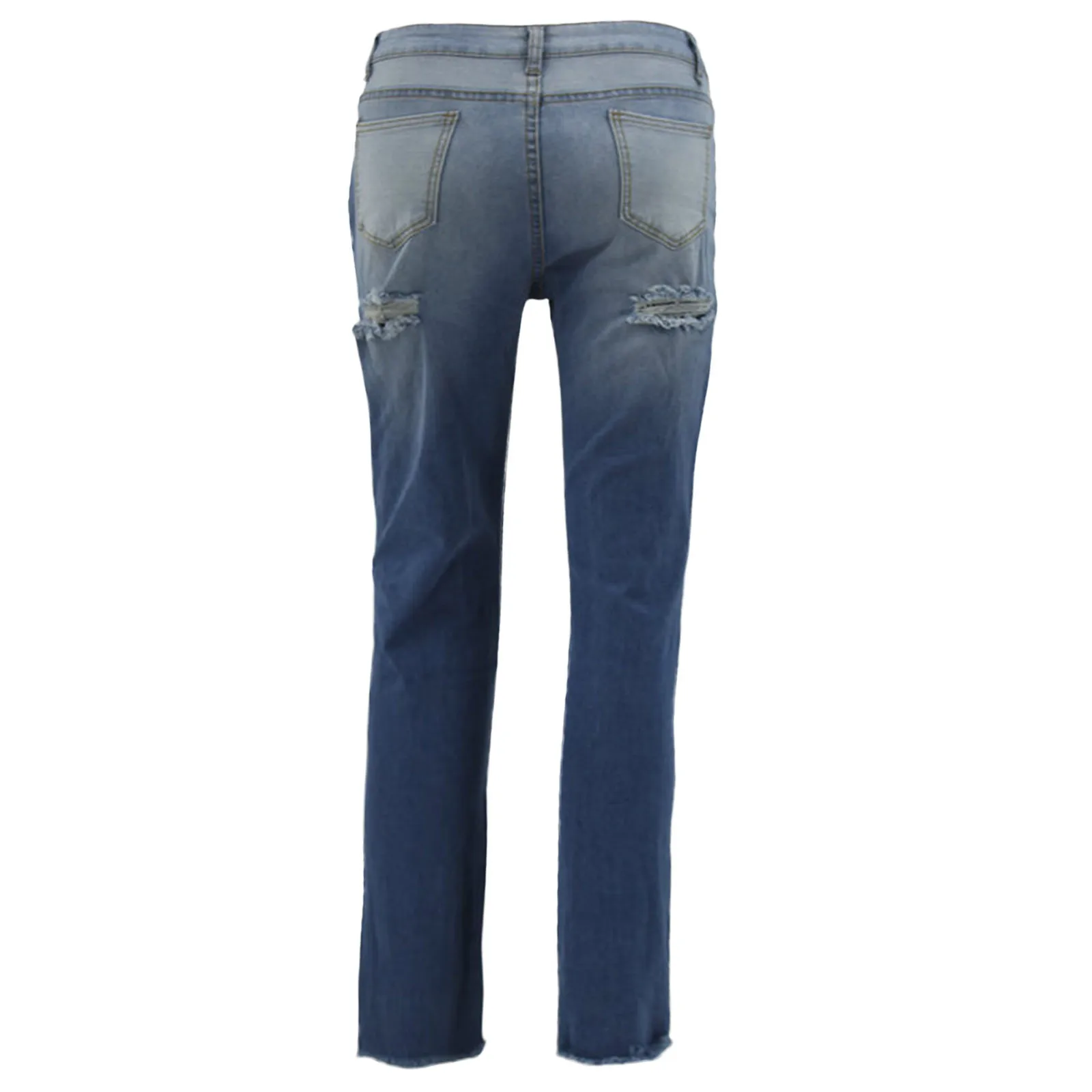 

Women Sexy Ripped Tassel Hole High-waisted Slim-fit Jeans For Women Pants High Waisted Denim Button Slim Jeans Female 2021 New 6