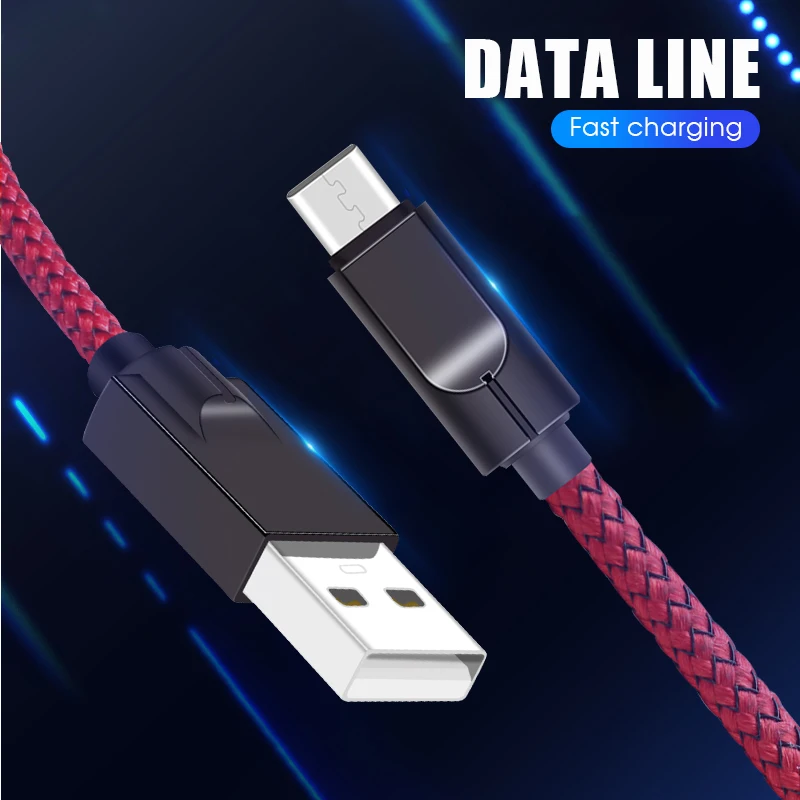 1 м 3AFast кабель для синхронизации данных и зарядки Samsung Andriod Micro USB Type C мобильный