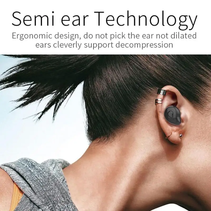 Миниатюрные Bluetooth наушники TWS 5 0 портативные Беспроводные спортивные 6D Hifi