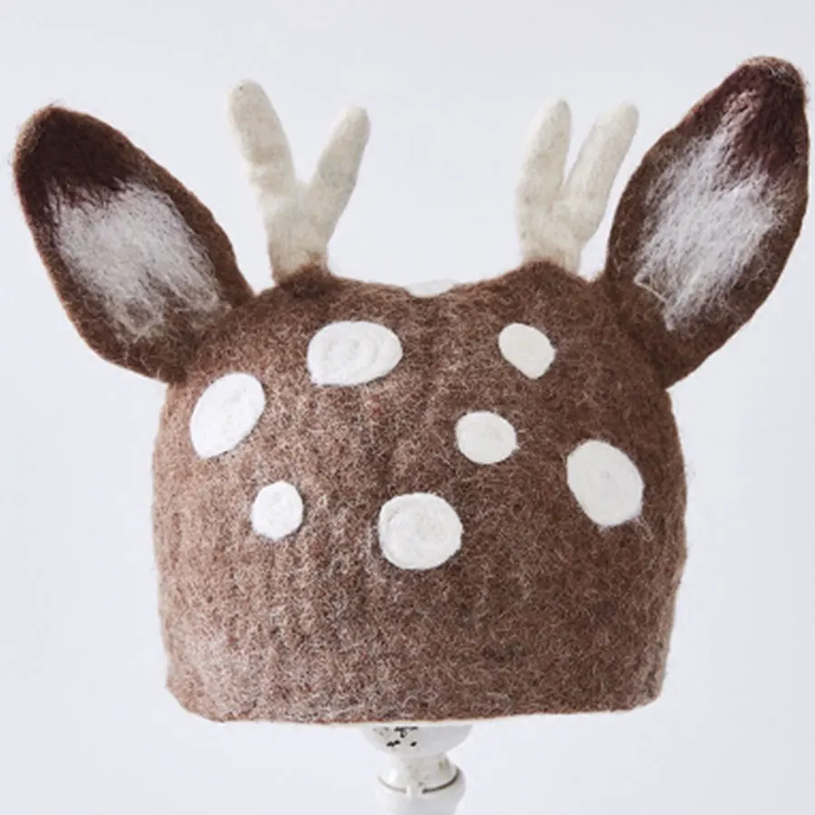 Модные оригинальные головные уборы ручной работы с животными шерстяные фетровые