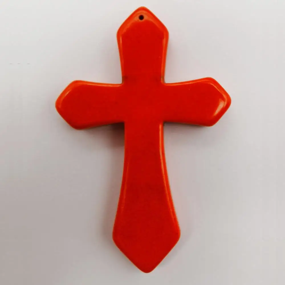 Бусины с бирюзовым крестом, 84x55 мм, 0 видов