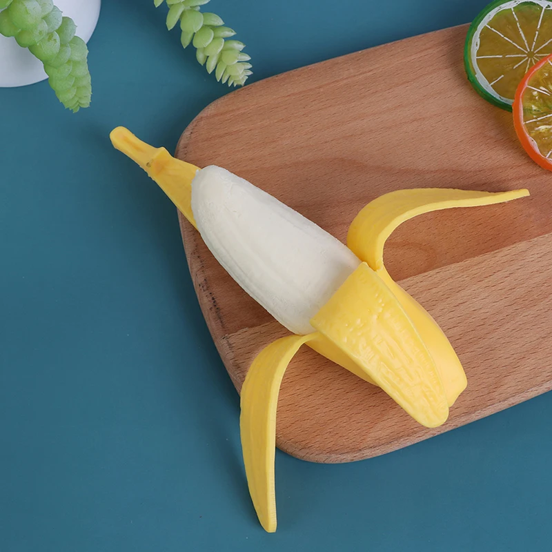 Эластичная имитация банана 17 см медленно восстанавливающая форму игрушка