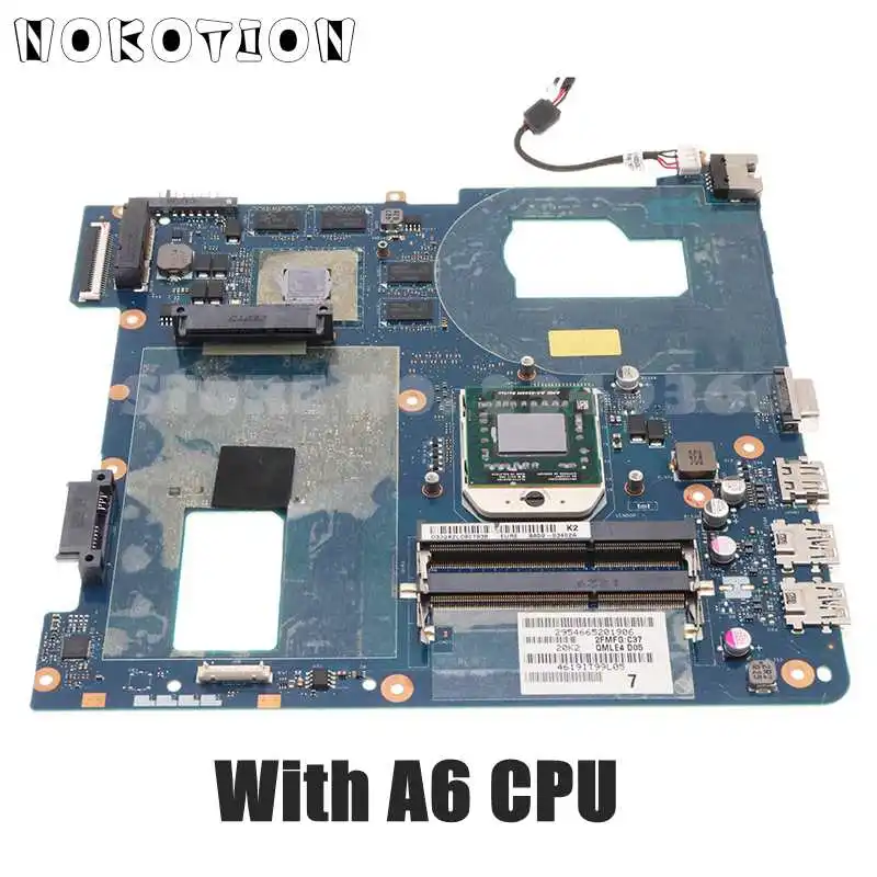 

Материнская плата NOKOTION для ноутбука Samsung 355V5C, NP355V5C, NP355, qmilky 4 LA-8863P, разъем FS1, 1 ГБ, GPU DDR3 с процессором A6