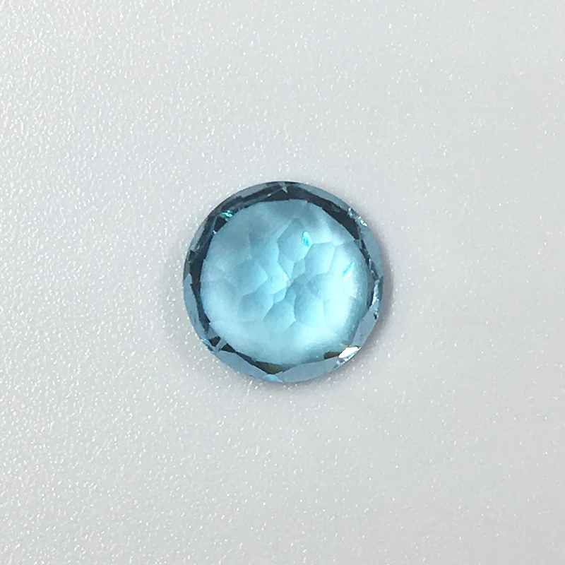8 мм 2 карата Натуральный топаз незакрепленный драгоценный камень для кольца