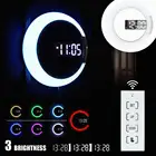 Spreey 3D светодиодный цифровые настенные часы 7 цветов Температура электронные часы художественное оформление современного дизайна дома Гостиная офисный Декор