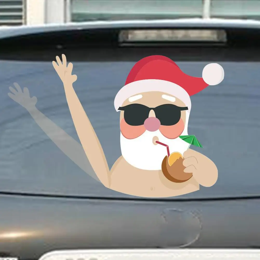 Автомобильный задний стикер для лобового стекла Автомобильная наклейка Санта