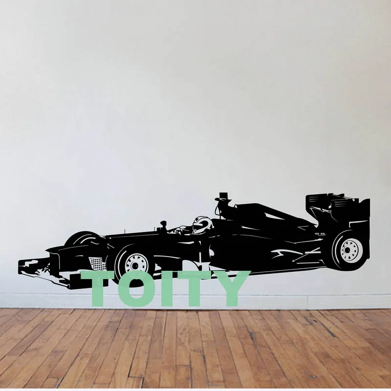 29 дизайнов спортивный автомобиль гоночная скорость быстрая F1 настенная художественная наклейка высечка Виниловая наклейка для спальни дома Декор Фреска - Цвет: H40cm x W145cm
