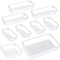 desk drawer organiser trays 4 size drawer dividers versatile storage boxes vanity trays makeup organizers for office